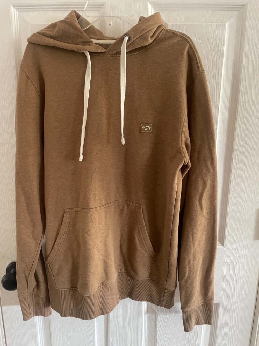 Billabong Men's Hoodie Sweatshirt Brown Small S Very Good